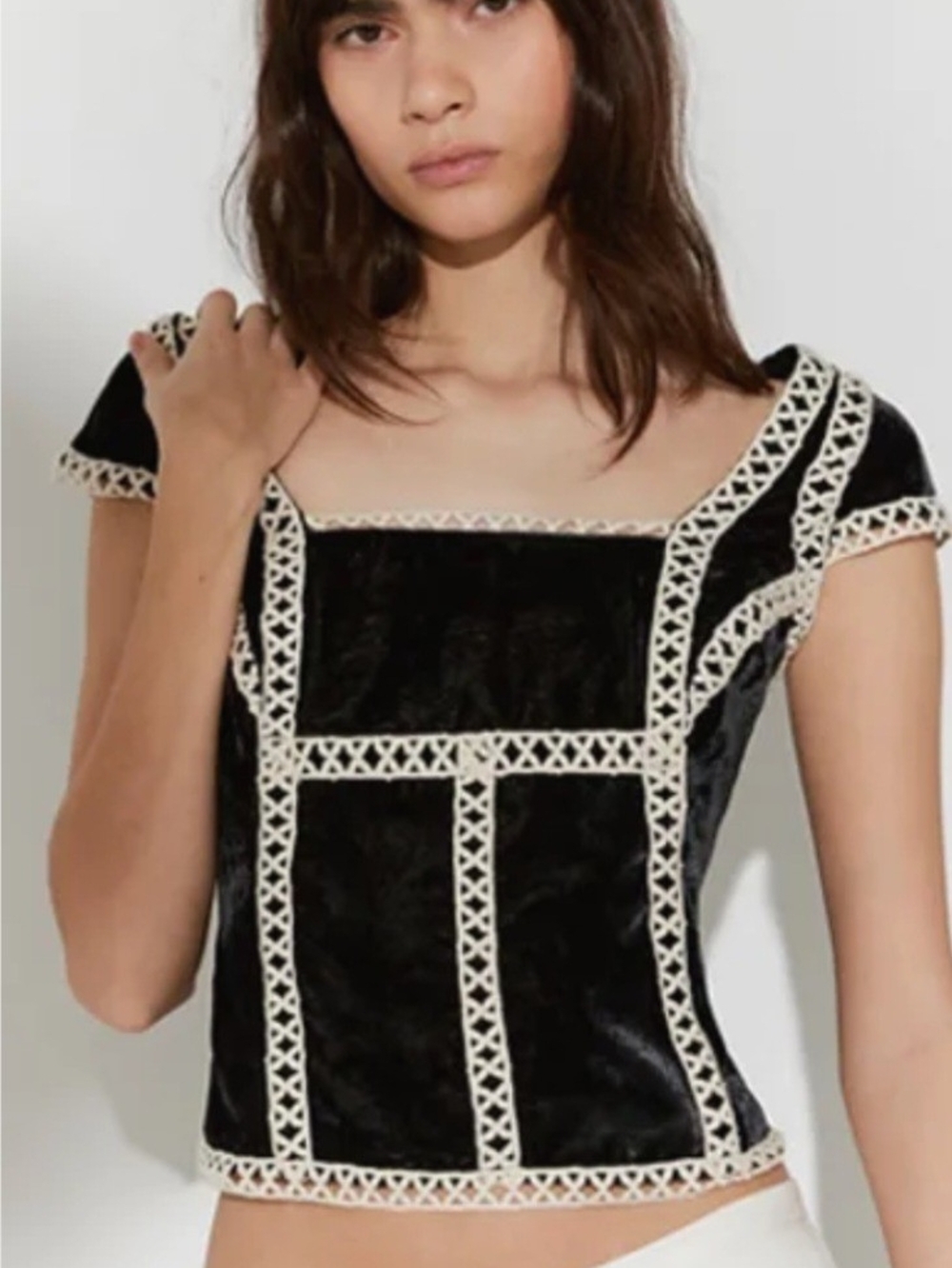 NWT Tyler Velvet Corset TopFree People (Large)